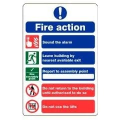 Fire action notice (assembly point)