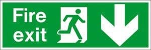 Fire Exit Arrow Down