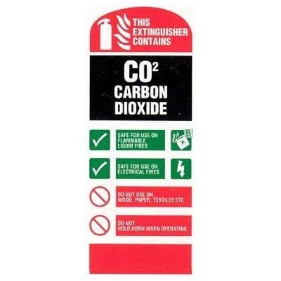 C02 extinguisher sign