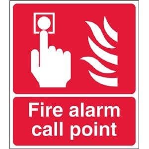 Fire alarm call point sign